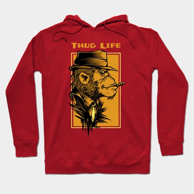 Thug Life Hoodie by Samuel Tee